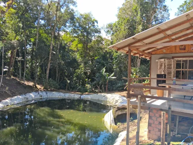 LINDA CHÁCARA À VENDA RIO SAGRADO MORRETES/PR COM TANQUE DE PEIXES POR 220MIL