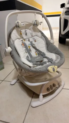 Cadeira De Balanço Infantil Joie Sansa 2 em 1 - Cinza