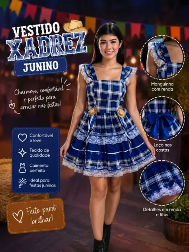 Vestido festa junina 