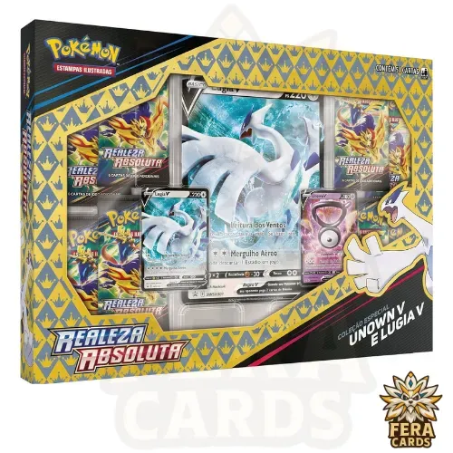 Box Realeza Absoluta Unown-V e Lugia-V - Pokémon TCG