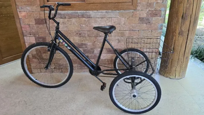 Triciclo Bike Aro 26 Valdo - para idosos, PCD, dificuldades equilibrio, medo de andar