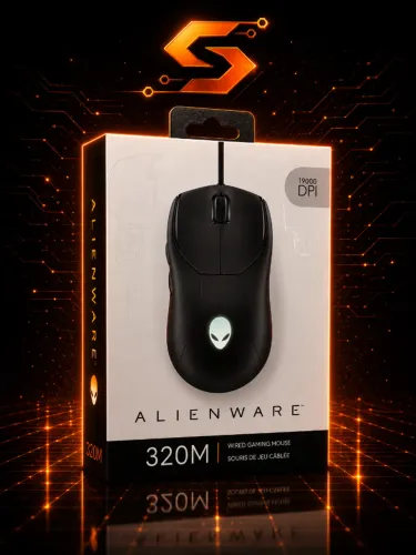 Mouse Gamer Alienware AW320M, 19000 DPI, 6 Botões Programáveis, Sensor Óptico, 74g, 1000Hz