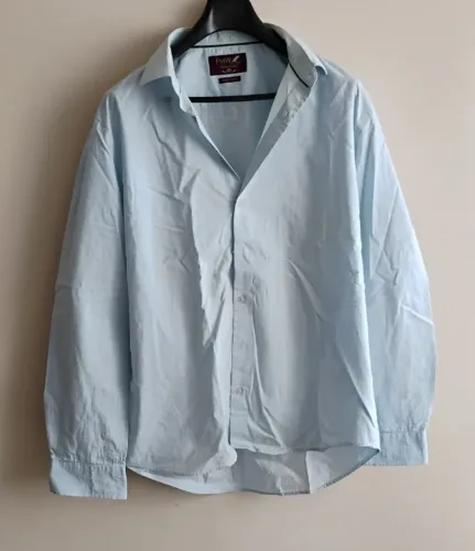 Camisa Social Masculina Azul Clara n43 fmw limited edition