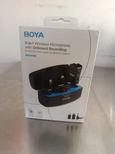 Microfone Sem Fio BOYA BOYAMIC 3 em 1