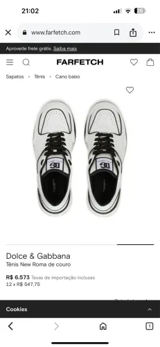 Tênis Dolce gabbana original 