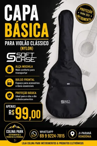Capa Básica Para Violão Clássico (Nylon)
