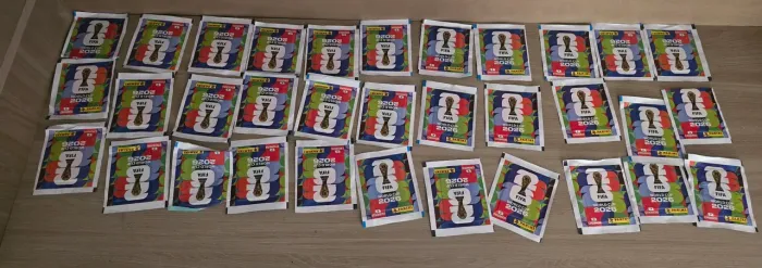 Pacotes de figurinhas da copa