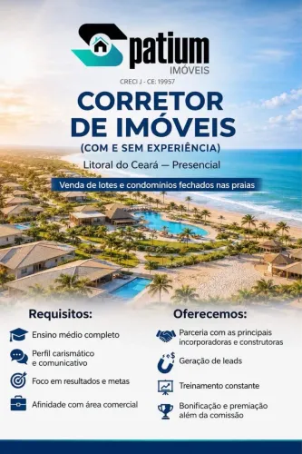 *VAGA PARA CORRETOR DE IMÓVEIS*