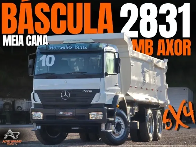 MB Axor 2831 6x4 2010 Báscula Rodotec 16m³ Pistão Hyva