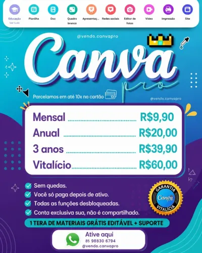 Canva designer gráfico