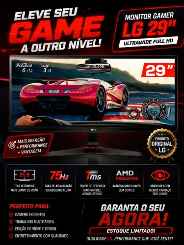 monitor gamer lg 29 led ultra wide