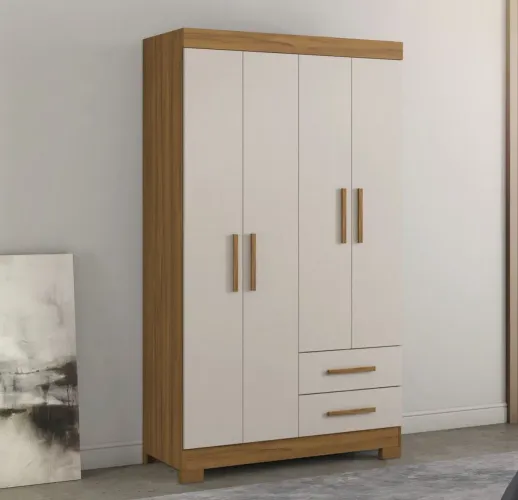 Guarda roupa NT 5005 com 4 portas e 2 gavetas