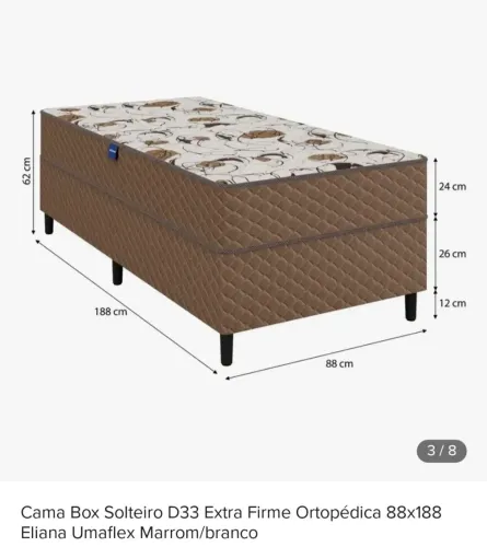 Cama box solteiro
