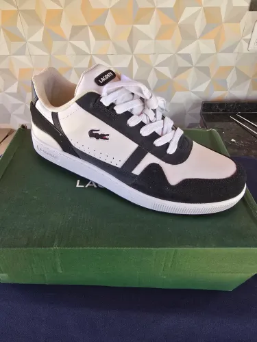 Tênis Lacoste Masculino T-Clip Set de Couro