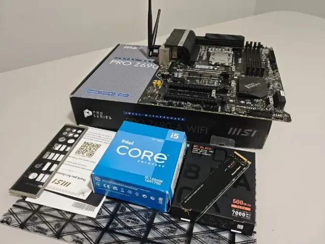 Kit processador i5-12600K + Plaça mãe MSI Z690-A Wifi + SSD WD Black + Windows 11 Prod