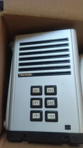 Kit Interfone Thevear Predio Apartamento 6 Pontos Completo
