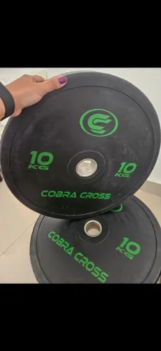 Par de Anilhas 10kg Cobra Cross