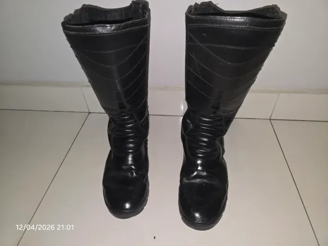 Bota Couro Cano Longo Arroyo Plus Tech 43 Moto Motociclista Pesca
