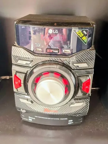 Microsystem LG muito potente, Bluetooth, USB duplo e rádio