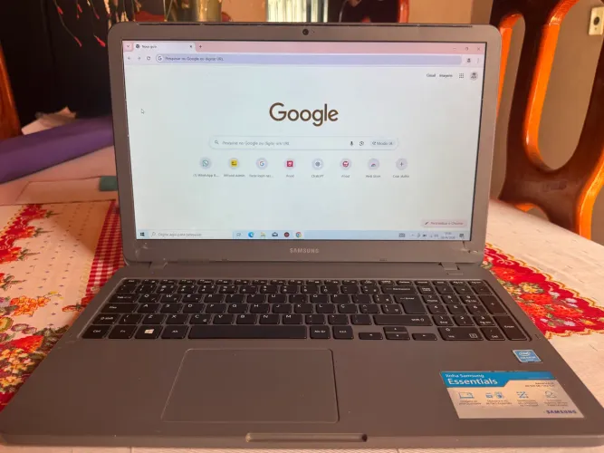 Notebook Samsung com ssd 128GB