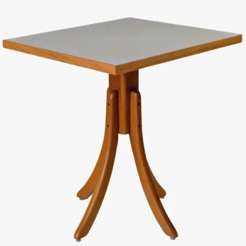 Mesa base madeira maciça 70X70 cm
