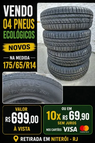 04 Pneus novos Ecológicos 175/65/R14