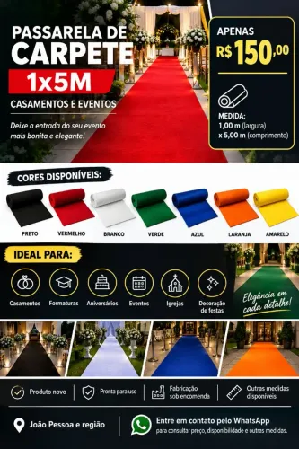 Passarela para Casamento e eventos