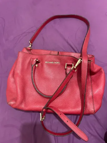 Michael Kors Original Selma Saffiano Vermelha