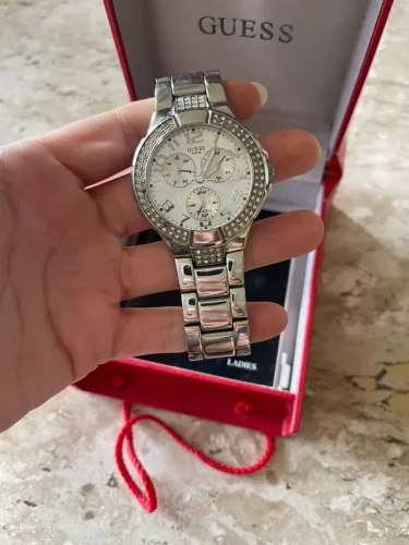 Relógio Guess Feminino Original - Prata com Caixa