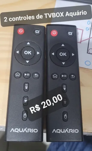 2 controles de TV box aquário