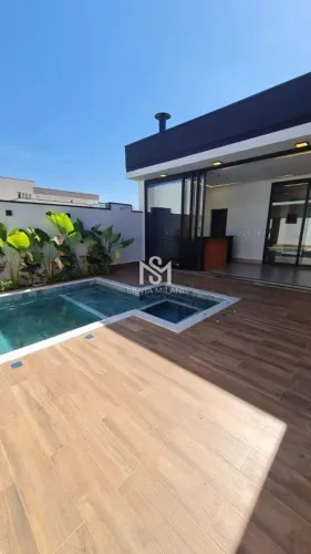 Condomínio Jardim Laguna - Indaiatuba/SP - Casa em Condomínio com 03 suítes, escritório e