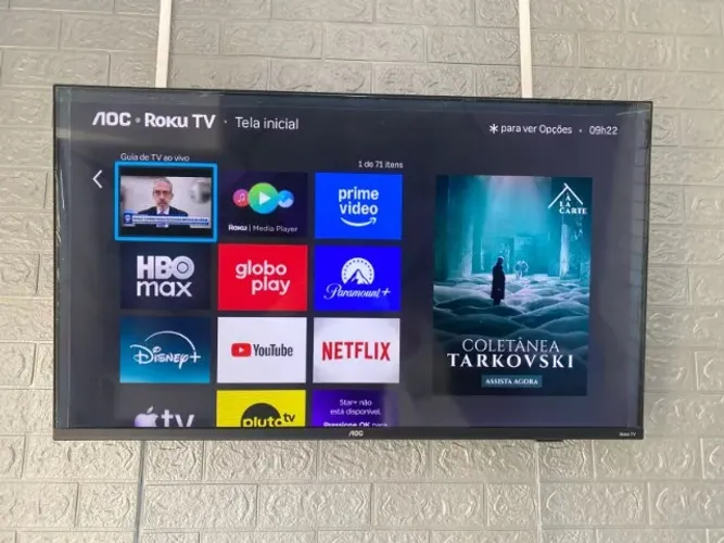 TV Smart 50 AOC 4K Roku - Borda Infinita (Linda e Entrego)