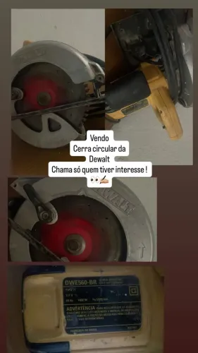 serra circular manual dewalt dwe560 amarela com preto.potência: 1400w velocidade: 5500 ro