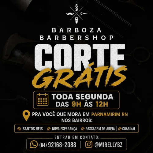 Corte de cabelo grátis 