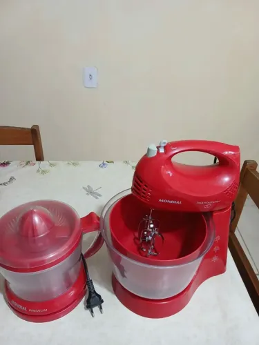 Kit bateria e espremedor