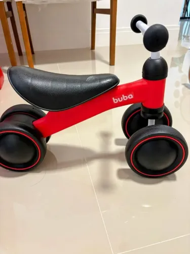 Bicicleta Andador Infantil De Equilíbrio 4 Rodas Bebê Buba