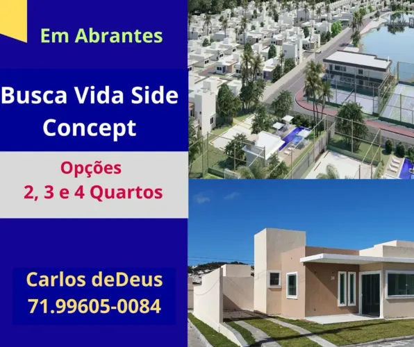 Atenção: Busca Vida Side Concept: casas  opções de 2 , 3 e 4 Quartos , 2 vagas,  Abrantes.