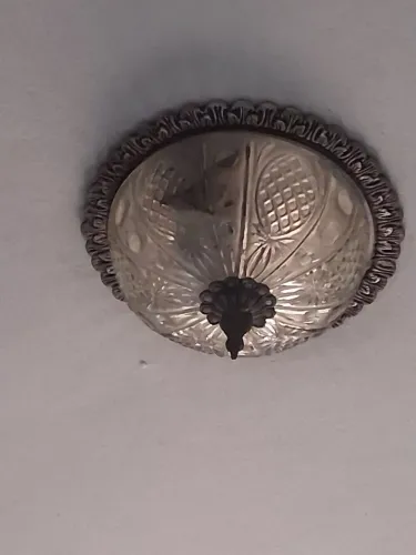 Lustre de Bronze colonial para corredor, banheiro, varanda