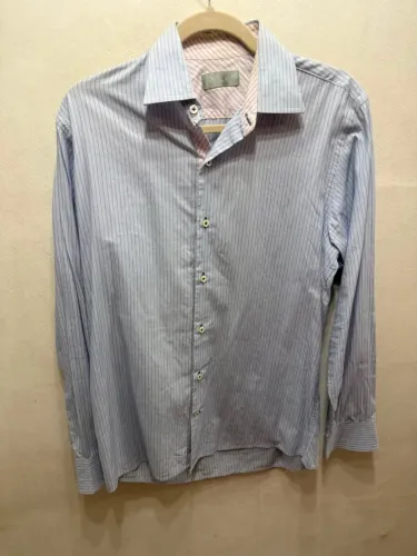 Camisa social masculina christian Dior elegante tamanho M , azul claro