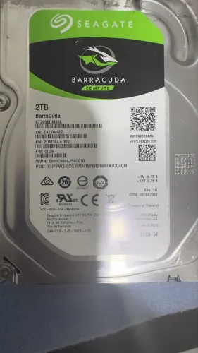 Hd 2 tera byte Baracuda saudavel 