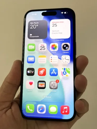 iPhone 15 PRO 256GB Azul 89% Bateria Garantia 12x