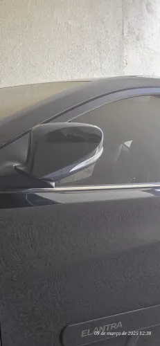 Lente do retrovisor elantra lado esquerdo 