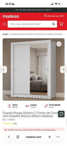 Guarda-Roupa 2 portas