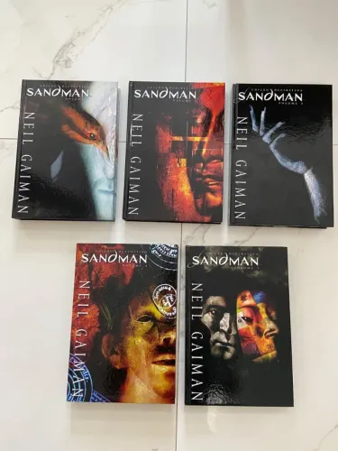 Coleção Sandman Edição Definitiva (Vol. 1 ao 5) - Capa Dura / Impecável!