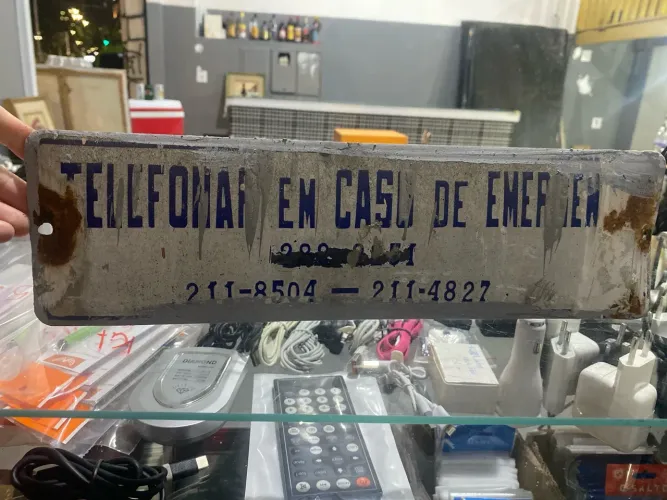 Placa Antiga de rua