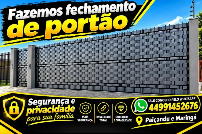 Fazemos fechamento de portão