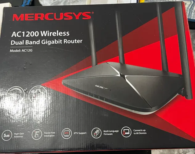 Roteador Wi-Fi Mercusys AC12G AC1200 Dual Band Gigabit