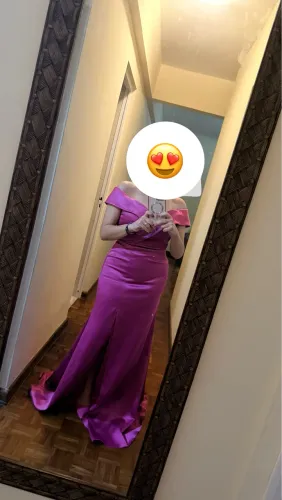 Vestido de festa Fúcsia