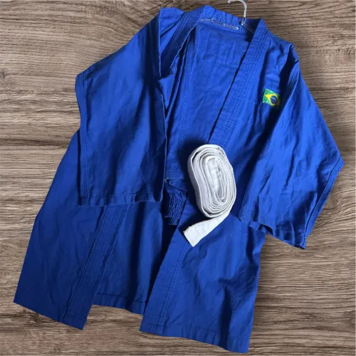 Kimono Infantil Liso Reforçado Azul