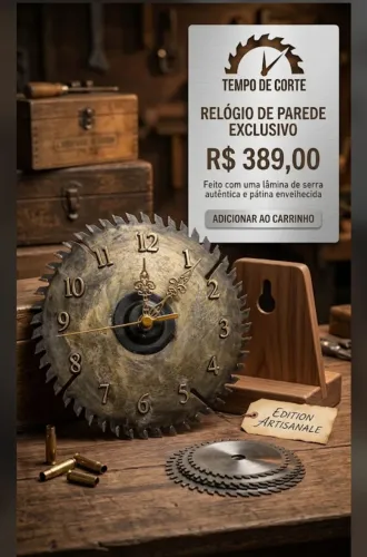 Relógio rústico